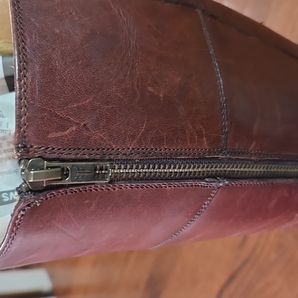 Frye Jayden Size 7B Button Brown Leather Knee High Fall/Winter Tall Ridi… - Picture 6 of 15